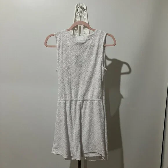 NWT Tommy Bahama Textured Terry Beach Romper in White Sz Small Fits Like Sz 6-8 - Picture 9 of 15